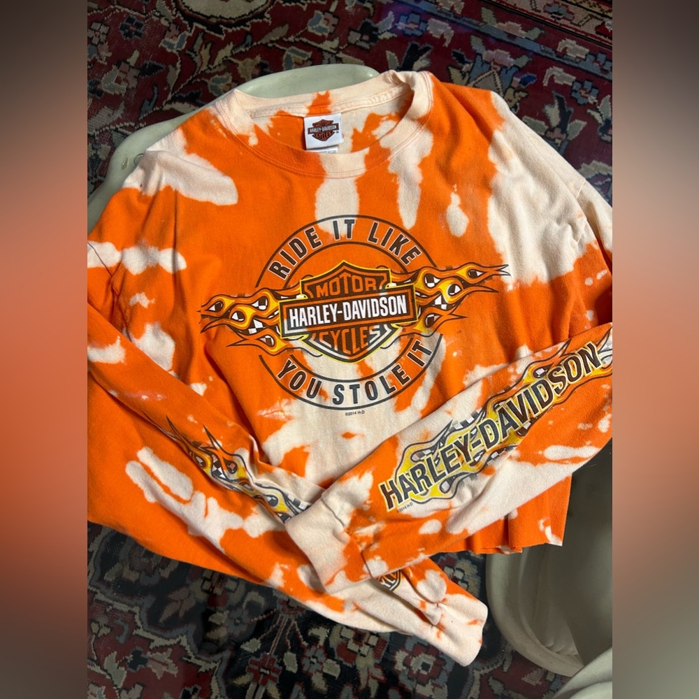 Cropped Harley Davidson tee size xl